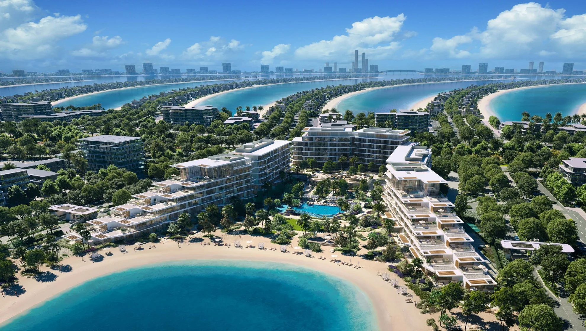 Lunaya lagoon landscape and residences